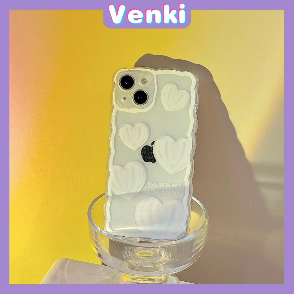 Soft Case Silikon Transparan Anti Slip Shockproof Motif Hati Untuk iPhone 13 Pro Max 12 Pro Max 11 7Plus