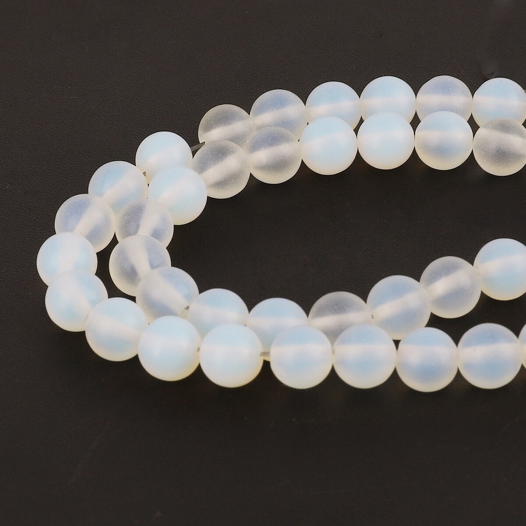 38-95 Pcs 4 6 8 10 Mm Buram Alami Opal Bulat Manik-manik untuk  DIY Membuat Perhiasan Temuan Kalung Gelang Anting-Anting Temuan