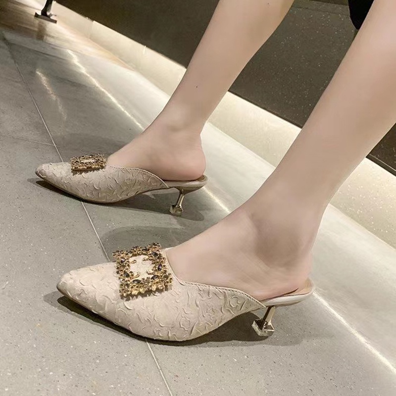 Sendal Cewek Kantor Mall Import Original High Quality Sandal Wanita Heels Cantik Viral Fashon Modis