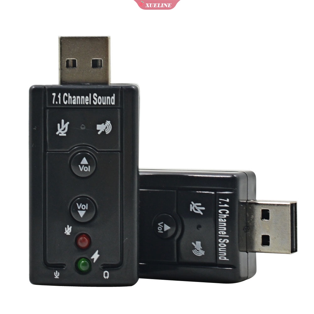 Sound Card Eksternal 7.1 Channel Dengan Jack 3.5mm + Port USB 2.0 + Mic