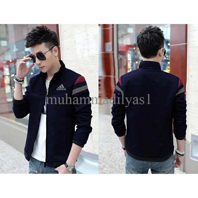 Jaket Adidas DN CL jaket warna navy