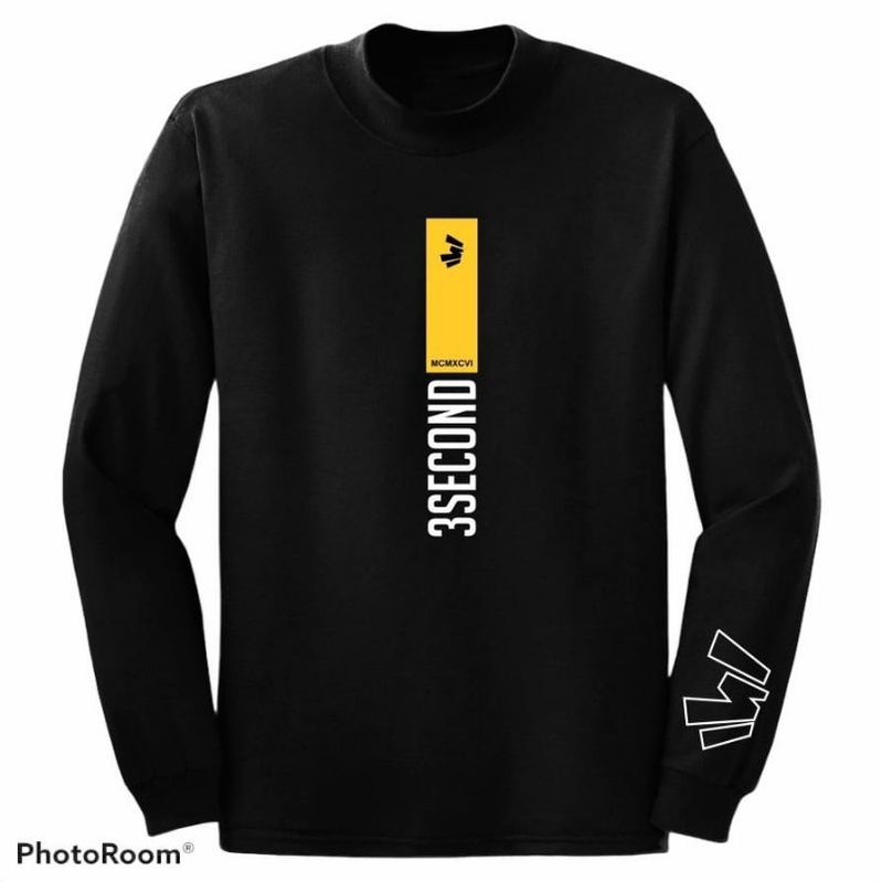 Kaos 3 Second Panjang(COD)bisa bayar di tempat/kaos 3 second terlaris/kaos panjang