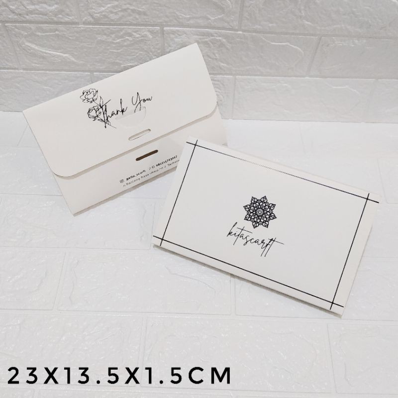 

25PC | BOX SOUVENIR POUCH, SOUVENIR HIJAB UK 23x13.5x1.5cm