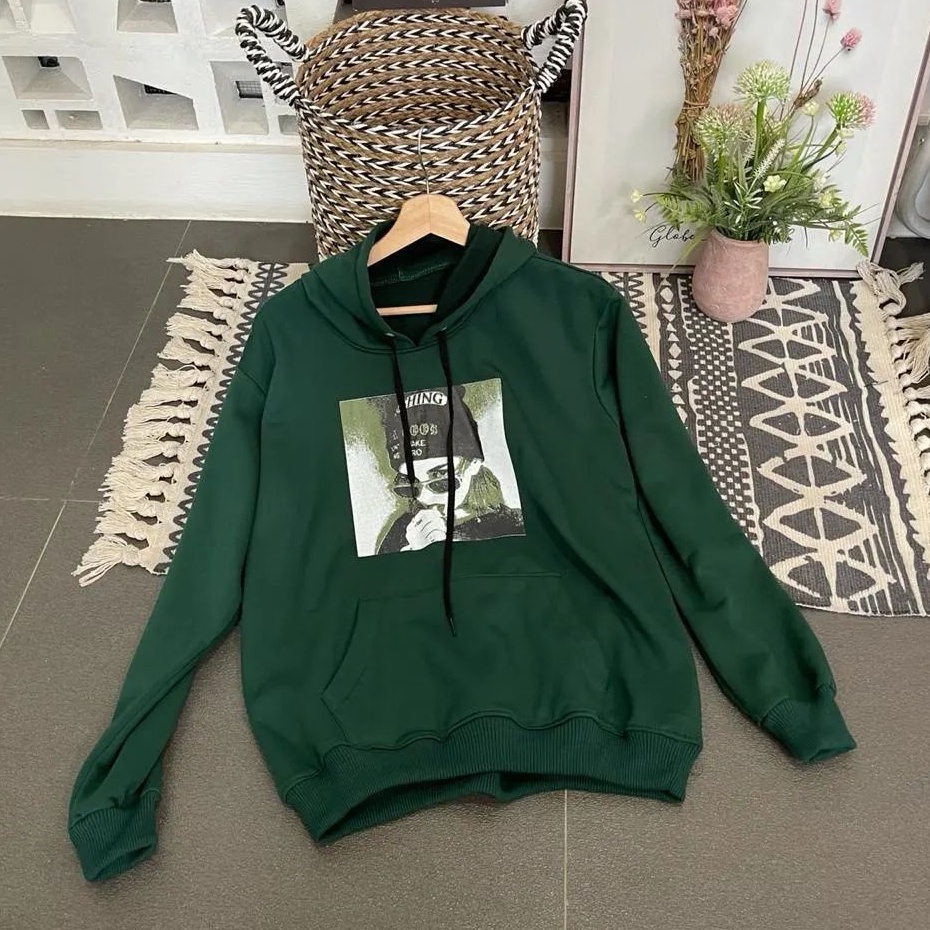 Moment Girl Hoodie Atasan Fashion Trend Bahan Fleece