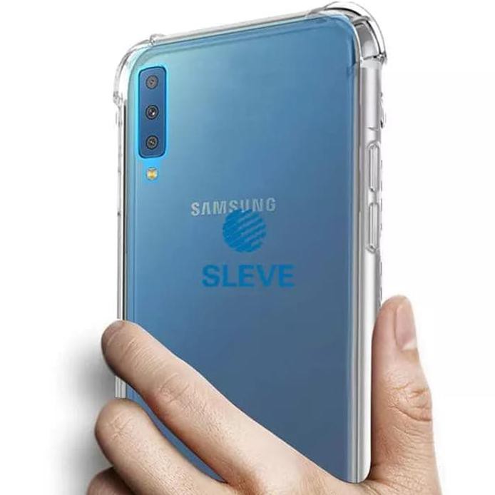 Case Anti Crack Samsung A7 2018 Triple Camera - Bening