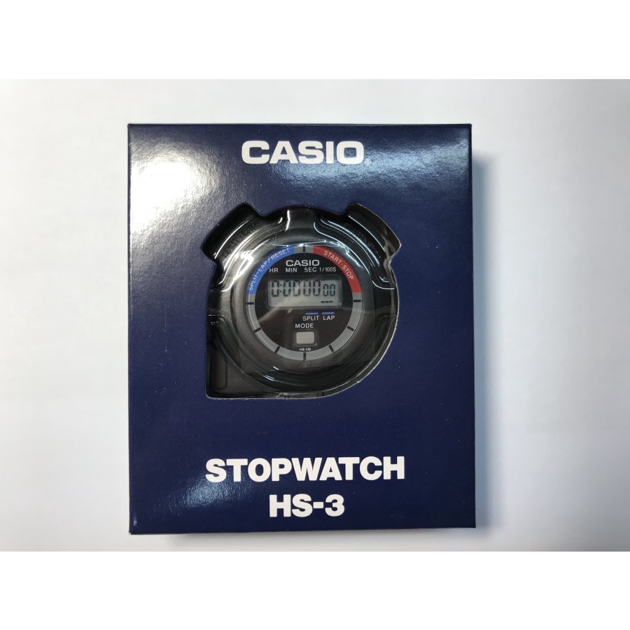 Stopwatch Digital CASIO HS-3 - Hitam