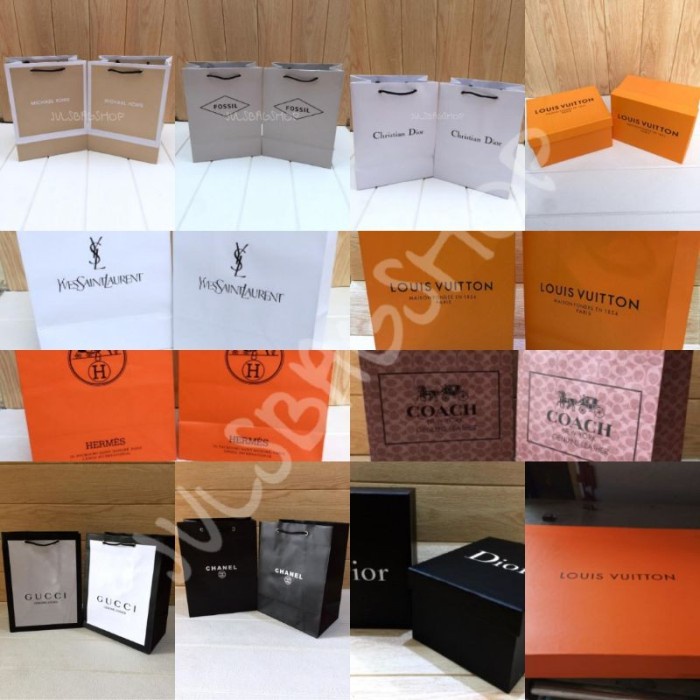 

(TERLARIS) PAPERBAG + BOX BRANDED ORI IMPORT