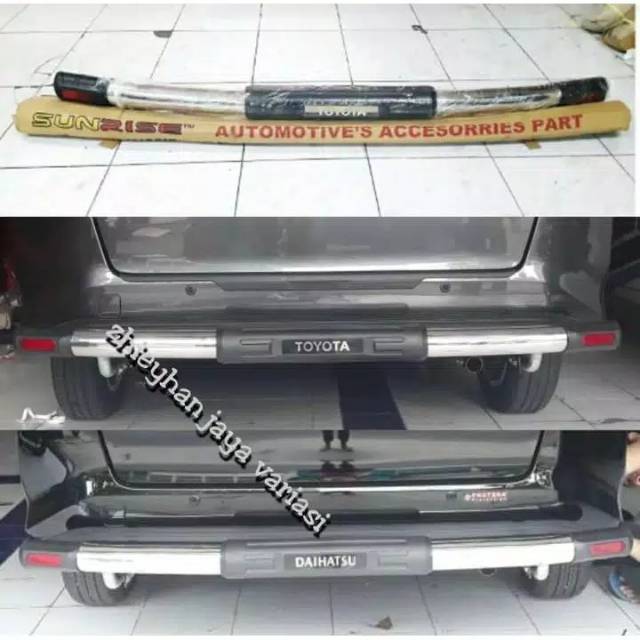 BEMPER BELAKANG BESI STAINLESS CALYA SIGRA AVANZA XENIA AGYA AYLA INNOVA WULING dll