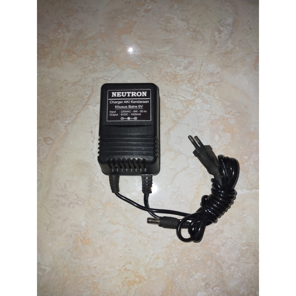 Charger Cas Adaptor 6V untuk mobil aki mainan kendaraan