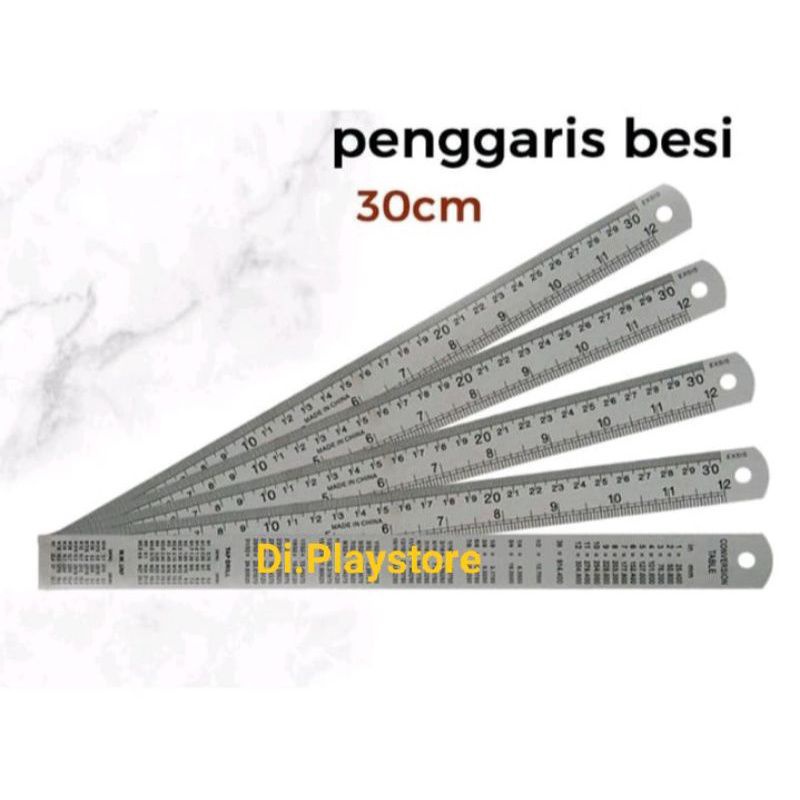 

PENGGARIS BESI STAINLESS 30CM (1PCS)
