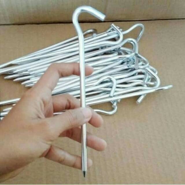 Pasak tenda aluminium Alloy / pasak tenda aluminium alloy silver