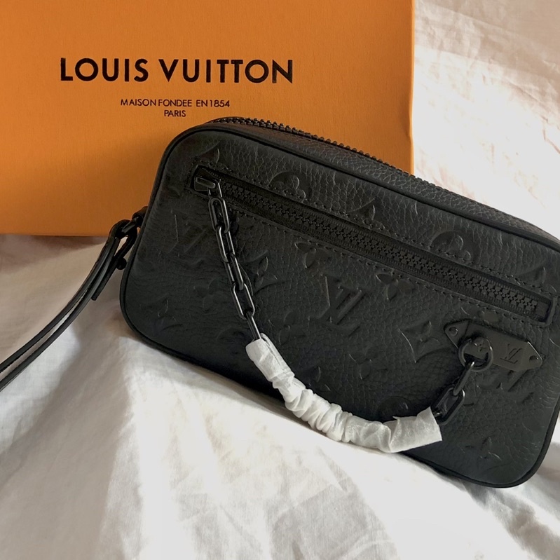 Tas Tangan Pria / Clutch Cowok/ Pouch Original Leather Kulit Premium Import LV