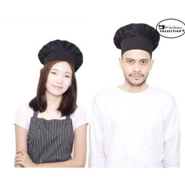 Topi koki anak dan dewasa,Topi chef,topi koki Hitam,topi masak,hat chef