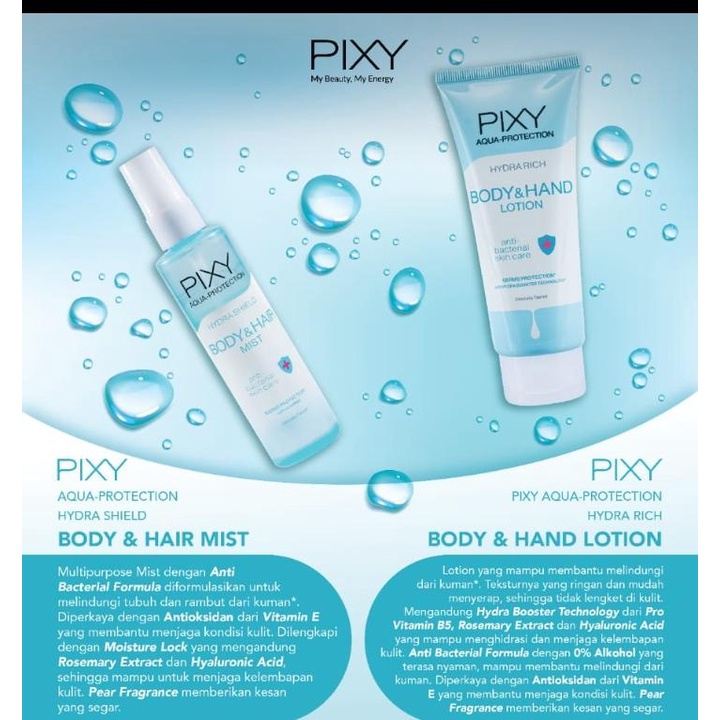 ✨LACIKOSME✨ PIXY AQUA PROTECTION HYDRA SHIELD - BODY &amp; HAIR MIST HYDRA LOTION