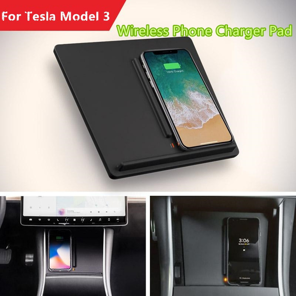 Charger Wireless Tesla Model 3 Untuk Iphone Samsung Huawei Shopee Indonesia