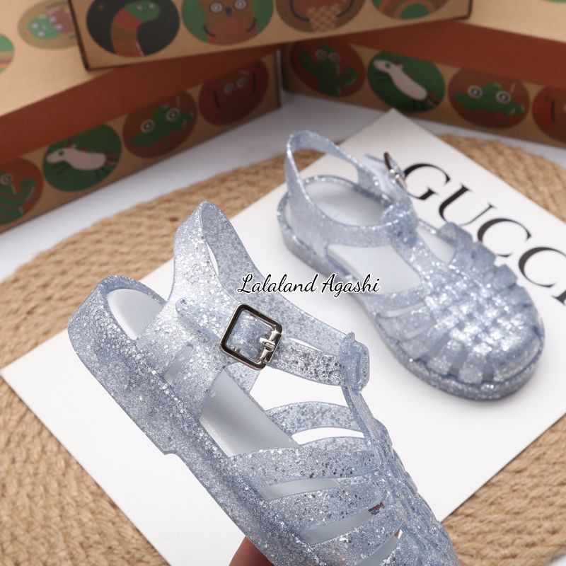 sepatu minimelissa possesion silver glitter/sepatu anak melissa/sepatu possesion melissa/sepatu anak cewek/sepatu Melissa anak