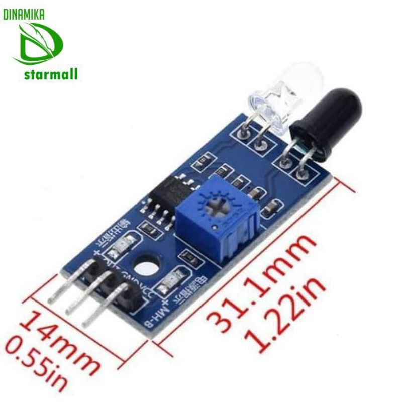 Sensor Infrared IR Obstacle Pendeteksi Halangan Avoidance Arduino