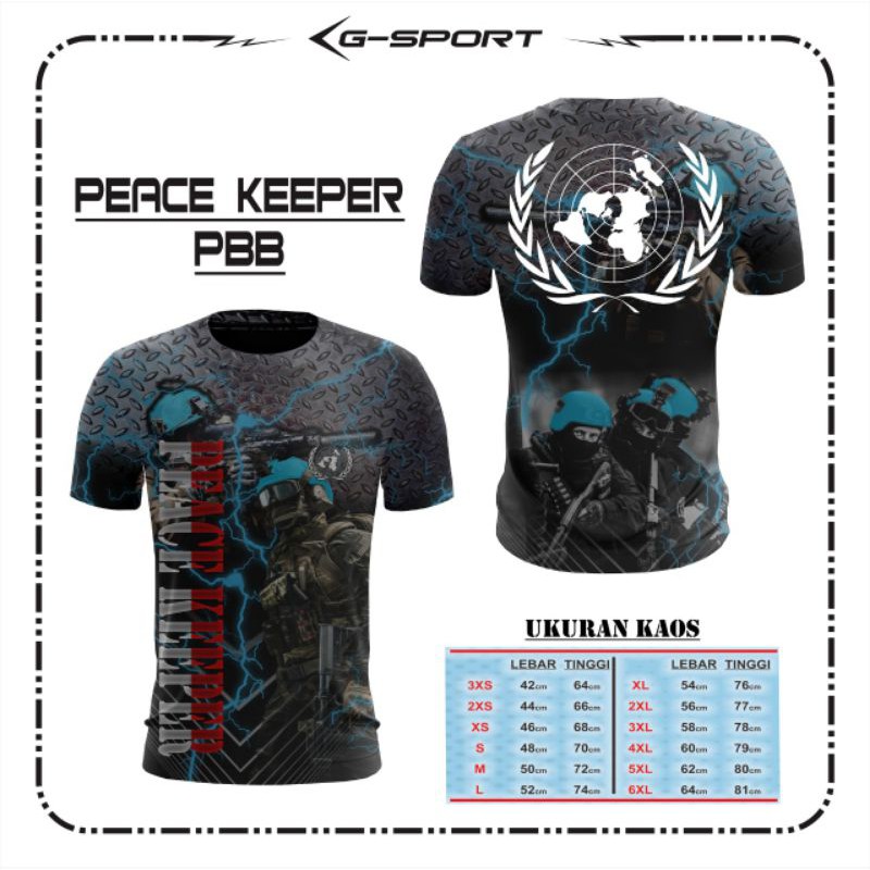 Peace Keeper BAJU KAOS DALAMAN JERSEY