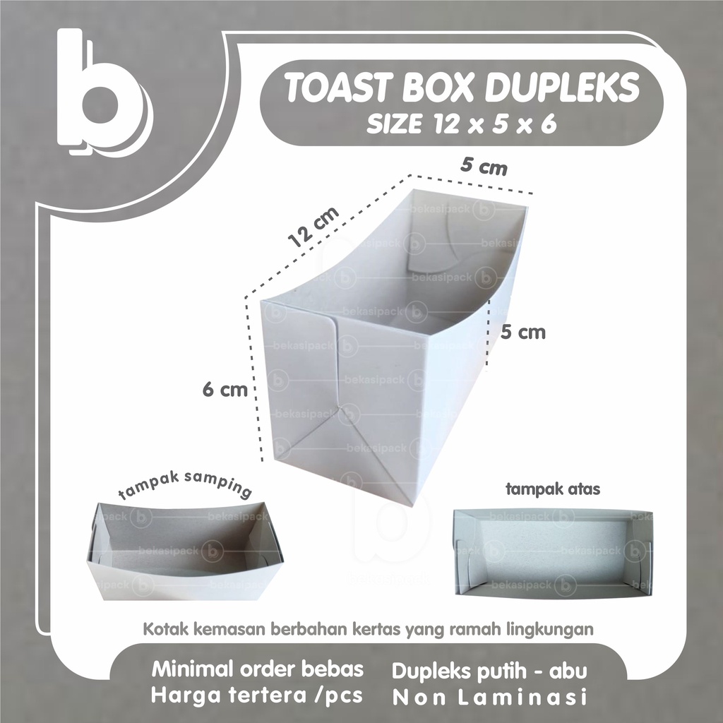 

Toast Box Cromboloni L Dupleks Natural 12x5x6 I TBCLDN00237