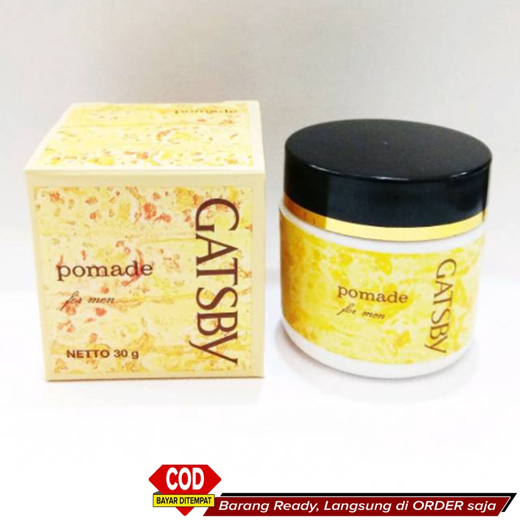 Best Seller Minyak rambut Pria Cowok Rapi Wangi Tahan Seharian ~ GATSBY Pomade for Men 30gr ~ L077