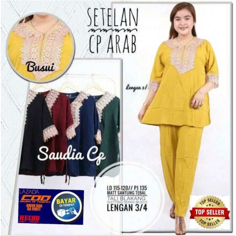 SETELAN DASTER CP ARABIAN ll SETELAN RENDA ARABIAN RAYON WANITA KEKINIAN TERBARU