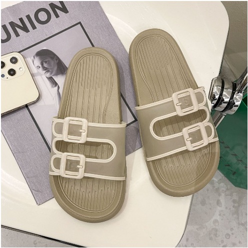 Sandal harian wanita sandal 2 tali jaring JAMINAN EMPUK sandal flat IMPORT