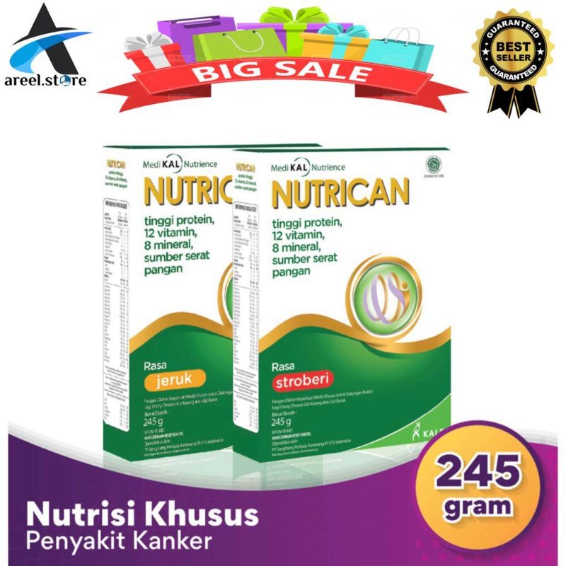 

NUTRICAN - Jeruk & Stroberi - Susu Khusus Pasien Kanker Tinggi Protein