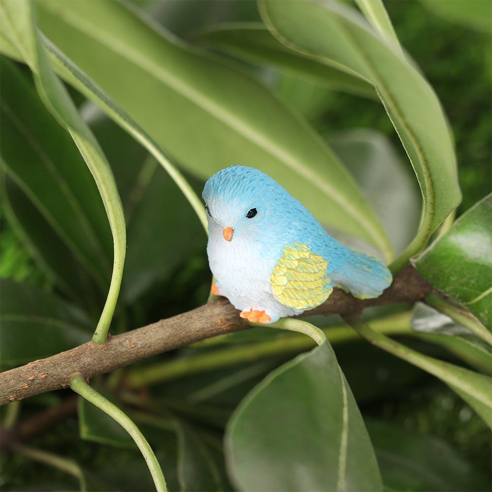 Populer Miniatur Patung Burung DIY Dekorasi Rumah Perlengkapan Taman Patung Mini Peri Kebun Mini Bird Micro Ornamen