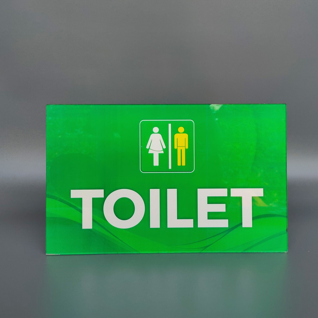 Akrilik Papan Nama Toilet | Akrilik Penanda Ruang Toilet | Papan Nama Ruang Toilet