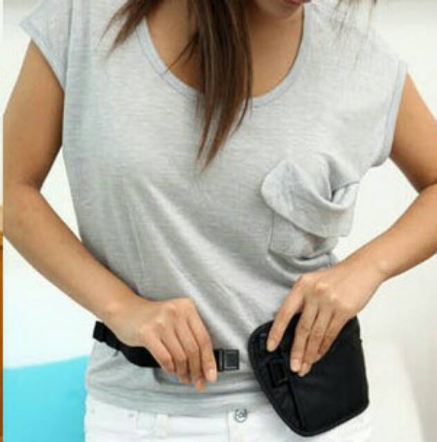 Tas pinggang / Travel check waist bag