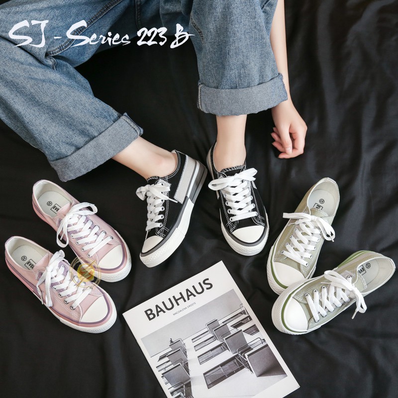 【Jwalk】(FREE BOX)  Sepatu Sneakers Wanita Casual Wear ala Korea Import Kualitas Super Premium - 223 B