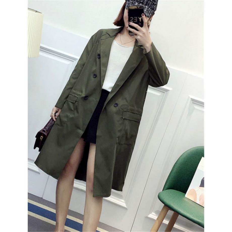 coat winter jaket musim dingin blazer panjang anti angin parasut korea