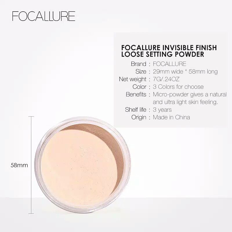 FOCALLURE FA 15 LOOSE POWDER BEDAK TABUR ORIGINAL