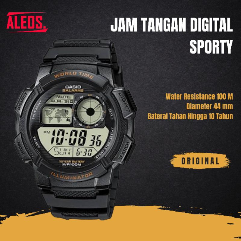 Jam Tangan Digital Pria Casio Standard Original