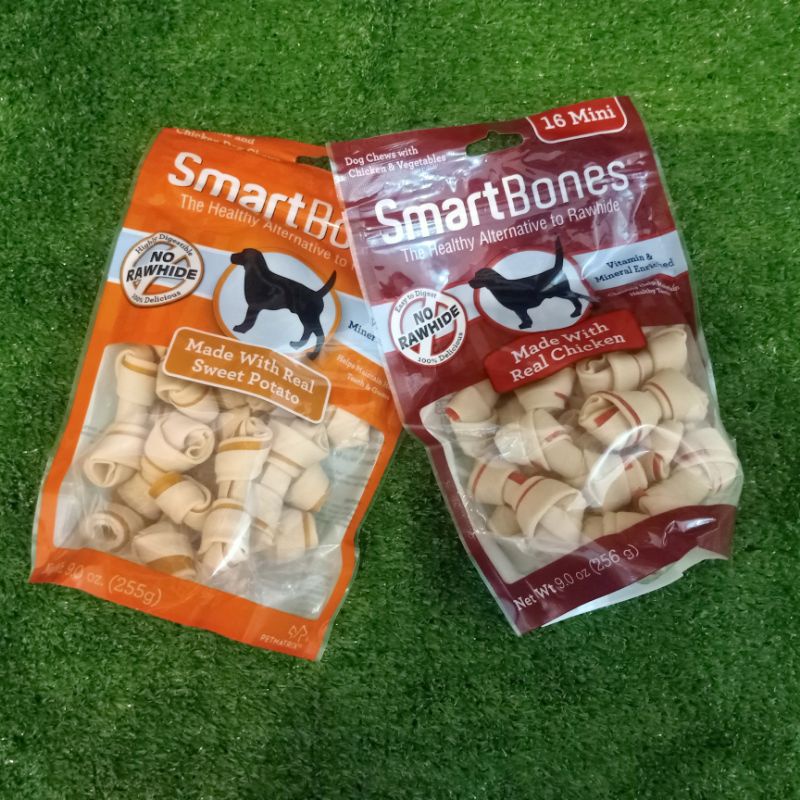 SNACK ANJING SMARTBONES CHICKEN MINI / Sweet Potato ISI 16 PCS