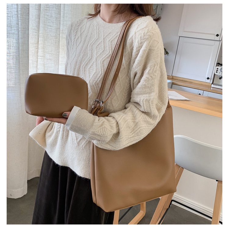 BJ81788 (2IN1) - BLACK/BROWN/KHAKI - TAS BAHU SHOULDERBAG BAGUS ELEGAN IMPORT TAS WANITA FASHION IMPORT MODIS ELEGAN TERMURAH TERLARIS TERBARU BAGSTORE JAKARTA TAS BATAM GT1788
