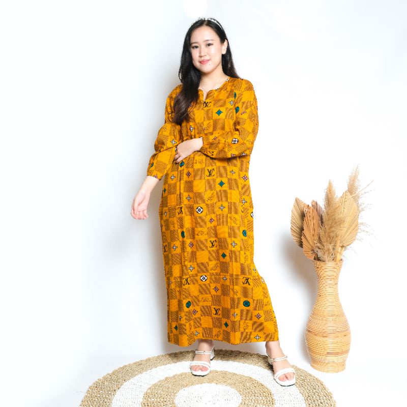 Daster habel busui lengan panjang gamis merk Verell-24