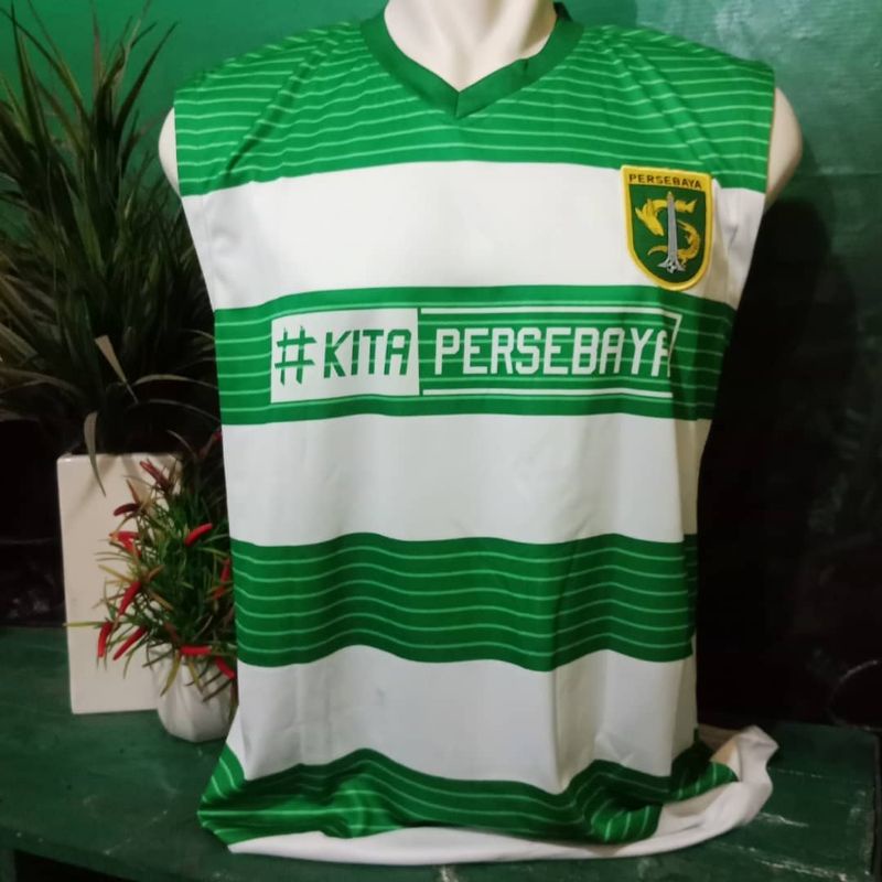 Jersey Kaos Singlet Persebaya #kitapersebaya Kita Persebaya Prematch Training