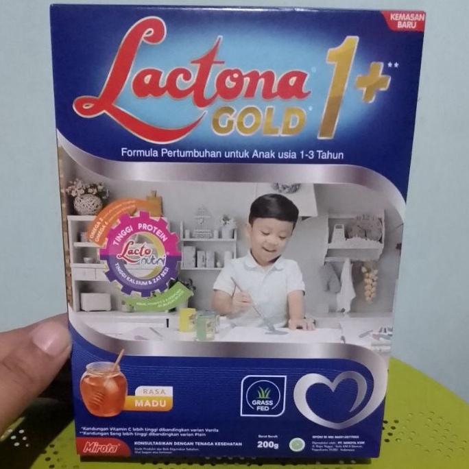 Lactona Gold Susu Formula 1+ (1-3 Tahun) 200g Rasa Madu