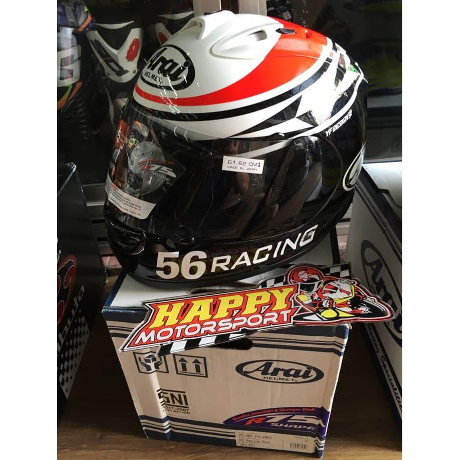 HELM ARAI RX7RR5 SIZE M L XL 56 DESIGN RED  ORIGINAL JAPAN