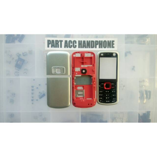 Casing nokia fullset 5320 warna silver