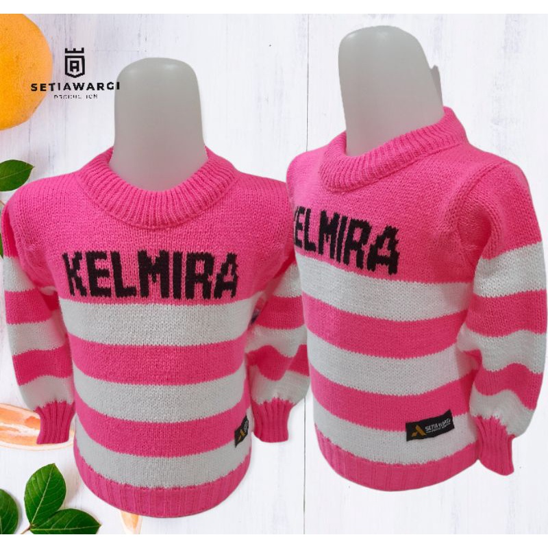 SWEATER RAJUT ANAK | COSTUM NAMA | Tebal murah