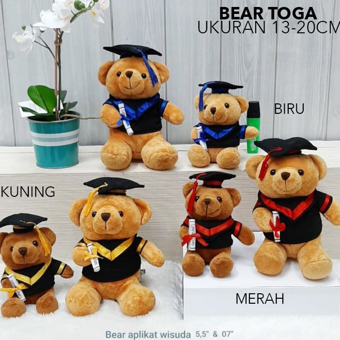 Boneka toga wisuda Teddy Bear graduation souveni