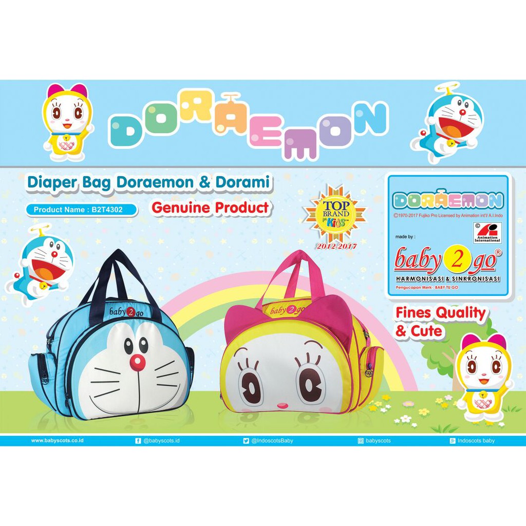 Tas Bayi Doraemon Dan Dorami Baby 2 Go Shopee Indonesia