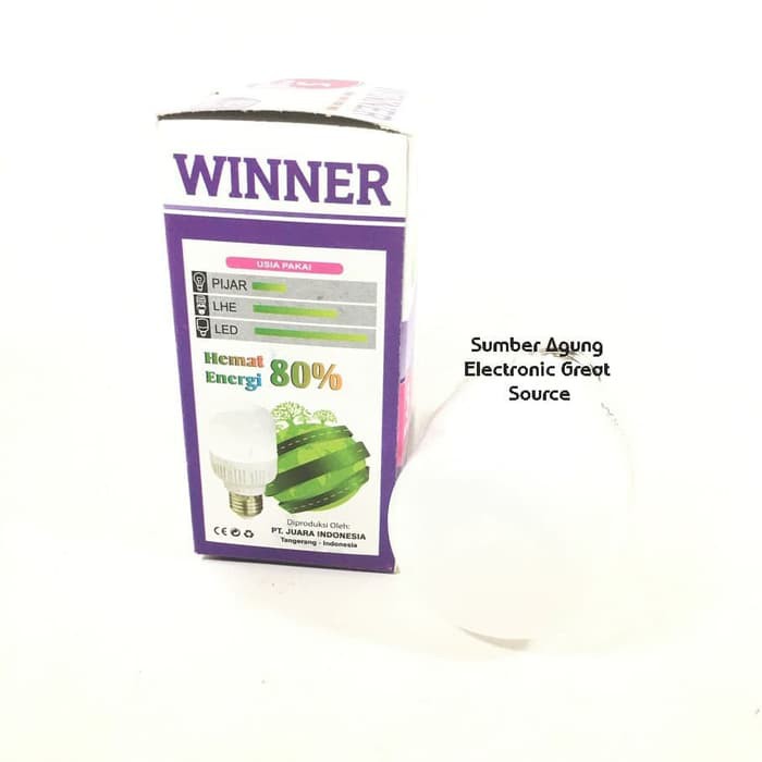 Lampu LED Winner Tabung 5W 5 Watt 6500K Bentuk Kapsul Hemat Energi