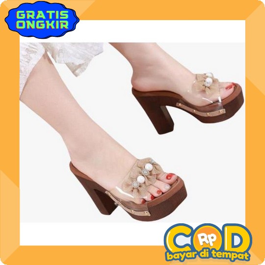 Sendal Hak Wanita Kekinian Untuk Kondangan Sandal High Hells Wanita Kondangan Heels 3Cm 5Cm 7Cm Hak 