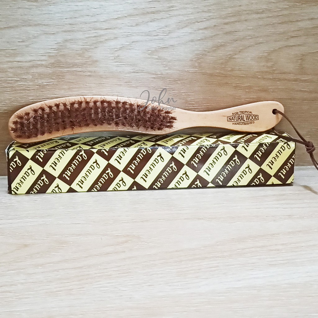 NATURAL WOOD Sikat Rambut / Sikat Badan Kayu untuk Barbershop dan Salon