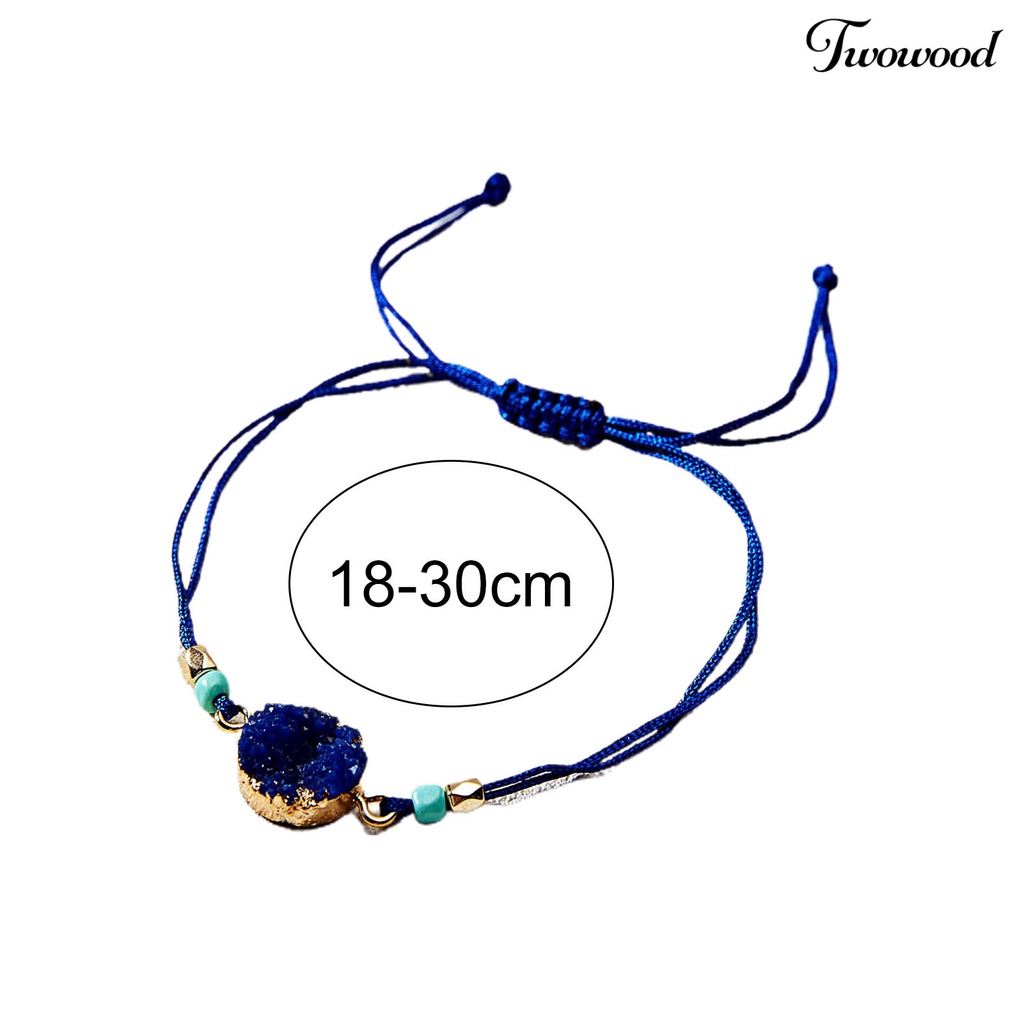 Gelang Batu Imitasi Adjustable Tahan Lama Gaya Korea Untuk Pria Dan Wanita