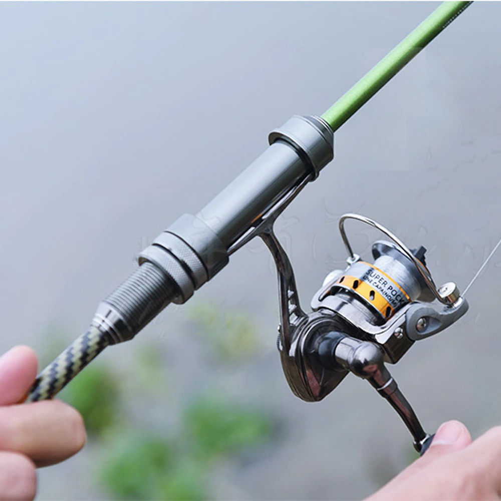 Reel Pancing Mini Spinning Fishing Reel 4.3:1 Gear Ratio - MN100 - Black