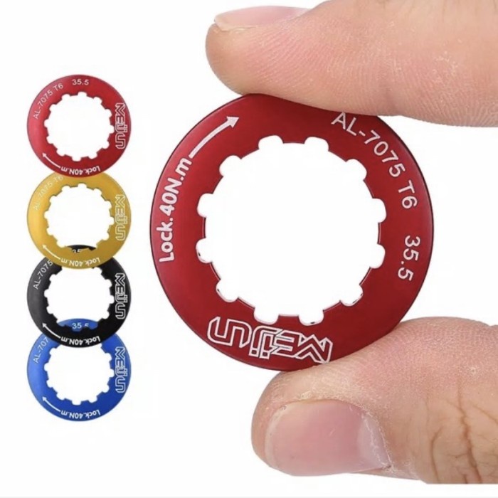 Kunci lock Ring drat penutup kunci Sprocket Alloy Meijun